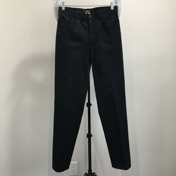 APC France Black/Dark Blue Dress Pant - Picture 1 of 8